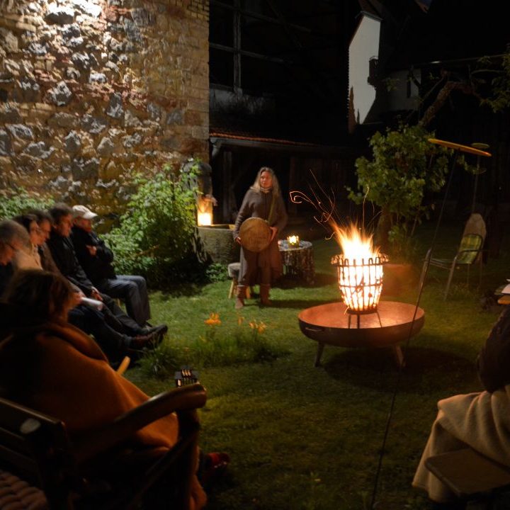 Feuer als ein Bild für Willenskraft