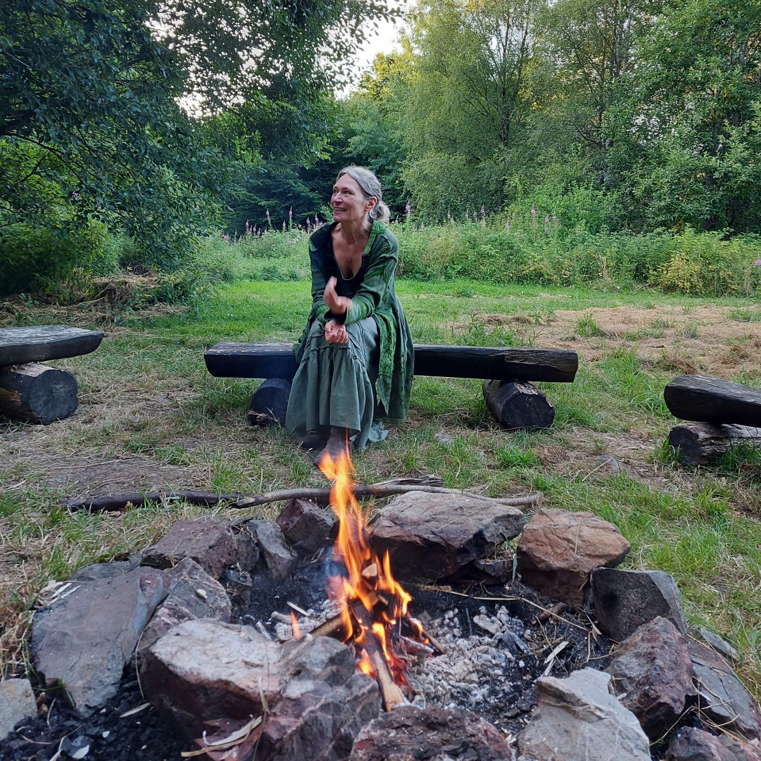 Feuer als ein Bild von Leidenschaft und Intensität